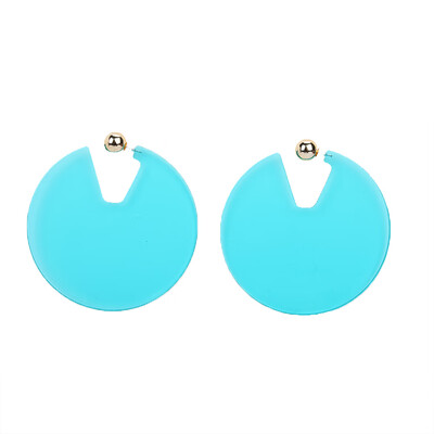 

Cricle Pendant Brincos for Women Femme Brincos Clear Transparent Colors Acrylic Earing Big Round Pendant