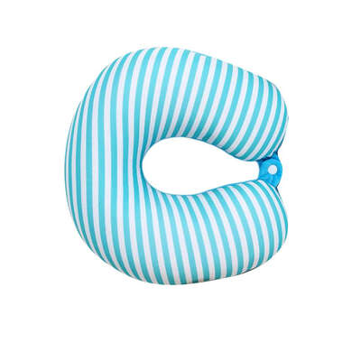 

U-shaped Travel Pillow Restful Sleep Polystyrene Beads Neck Pillow for Airplane Car Train Bus