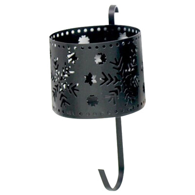 

Gobestart Wrought Iron Hook Decor Room Wall Shelf Creative Flower Basket Storage Rack