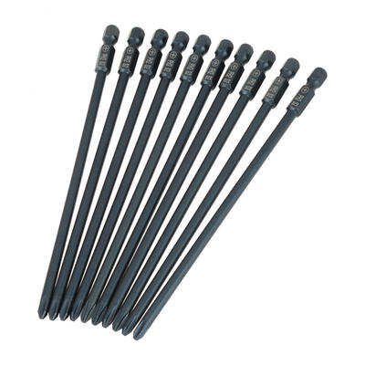 

Greensen 10pcs S2 Steel Cross Head PH2 Screwdriver Bits Set 14inch Hex Shank 150mm Tool