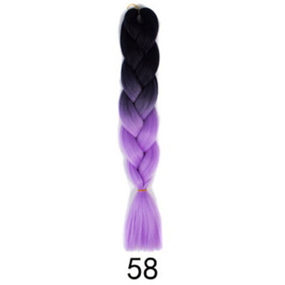 

Gobestart 1PC New Fashion Womens Gradient Long Braid Wavy Party Wigs