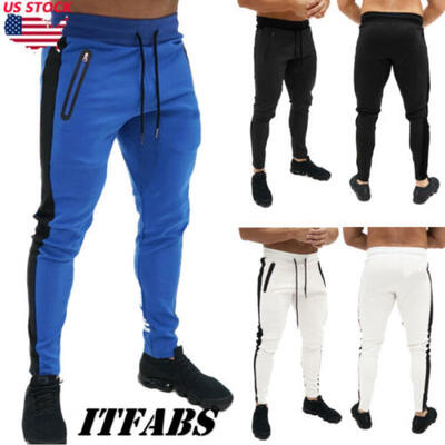

Men Sport Pants Long Trousers Tracksuit Fitness Joggers Gym Sweatpants