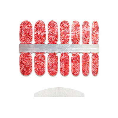 

Glitter Nail Stickers Wrap Cover Full Nail Polish Sticker Self-Adhesive DIY Nail Art Decoration