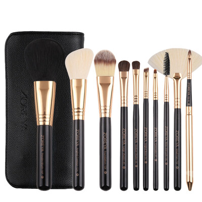 

Toponeto New 10 pcs Makeup Brush Set tools Make-up Toiletry Kit Wool Make Up Brush Set