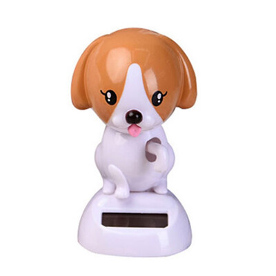 

Nodding Puppy Doll Car Ornaments Cute Dancing Shaking Head Dashboard Decoration Auto Accessories Solar Powered Car-styling