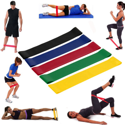 

〖Follure〗Set of 5 Resistance Exercise Loop Bands Home Gym Fitness Premium Natural Latex