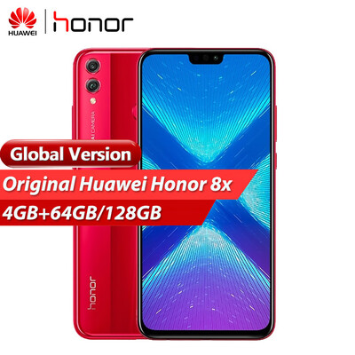 

Global Version Huawei Honor 8X Face ID Mobile Phone Bezel-less 65 inch 1080P 4GB 128GB Octa Core 20MP Dual Rear Cameras 3750mAh F
