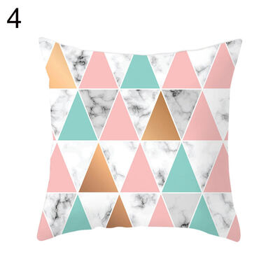 

Marbling Geometric Pattern Pillow Case Cushion Cover Home Office Chair Sofa Decor