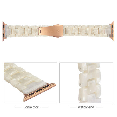 

〖Follure〗Watch Band Acetate FibreMetal Replacement Strap For Apple Watch Series 4 44mm