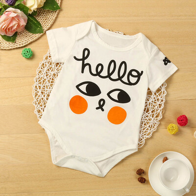 

Infant Kids Baby Girl Boy Letters Cotton Leopard Romper Jumpsuit Clothes 80