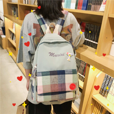 

Ins wind bag female Korean version of small fresh high school students Joker Mori ancient sense of campus backpack