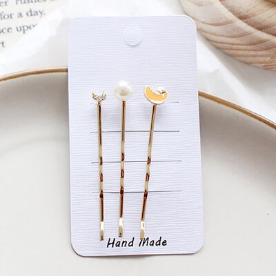 

Women HairpinsAccessories Alloy Geometric Heart Star Hair Clips For Girls Barrette Women Hairgrip
