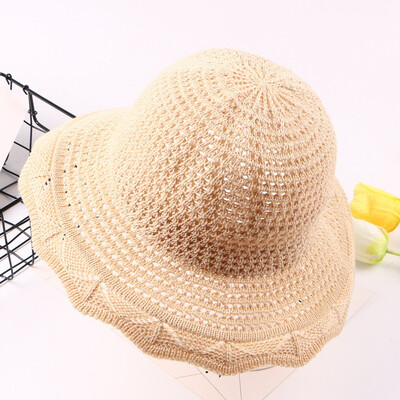 

Hat Spring Summer Korean Edition Travel Pot Cap Pure mesh fisherman hat Women foldable Beach Hat sunshade cap