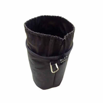 

600D Oxford Cloth Drawstring Cylinder Black Weather Resistant Large Capacity Clothes Storage Bags