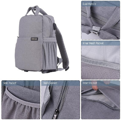 

CADeN L5 Shockproof Waterproof DSLR Camera Backpack Leisure Travel Shoulder Bag for Canon Nikon Sony DSLR&Lens Laptop