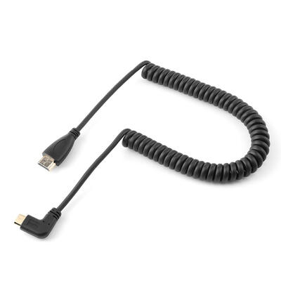 

High Speed HDMI to Mini HDMI Cable Extensible Spring Left Curl HDMI Wire