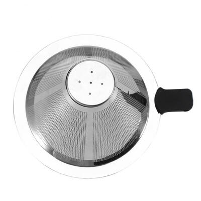 

Greensen Stainless Steel Mesh Cone-shaped Coffee Dripper Funnel Filter Tea Strainer Silicone Grip