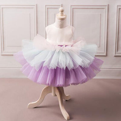 

SUNSIOM Flower Girl Dress Princess Kids Baby Tutu Party Pageant Birthday Dress