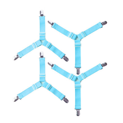 

〖Follure〗Elastic Bed Sheet Straps Clips Adjustable Heavy Duty Grippers Straps Suspender