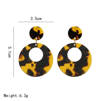 

Acrylic Acetate Earrings 2019 Boho Earrings Fashion Jewelry Big Earrings Long Bohemian Wedding Geometric Drop Dangle Accessories