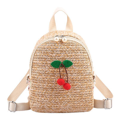 

Summer Straw Beach Backpack Rattan Women Lady Fashion Travel Shoulder Bags