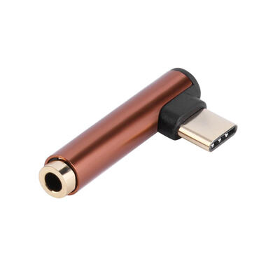 

90 Degree Audio Converter USB-C Type C to 35mm Headphone AUX Adapter