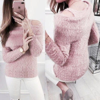 

2018 New Style Fashion Womens Autumn Long Sleeve Loose Blouse Casual Shirt Sweater Outwear Tops Blouse