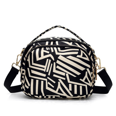 

Womens Summer Printed Handbag Leisure Oxford Slant Bag Fashion Nylon Single Shoulder Handbag