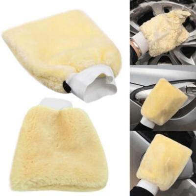 

Hot Soft Faux Wool Microfibre Car Vehicle Home Wash Cleaning Mitt Washing Glove Polishing Cloth Cleaner Brush Duster Tool