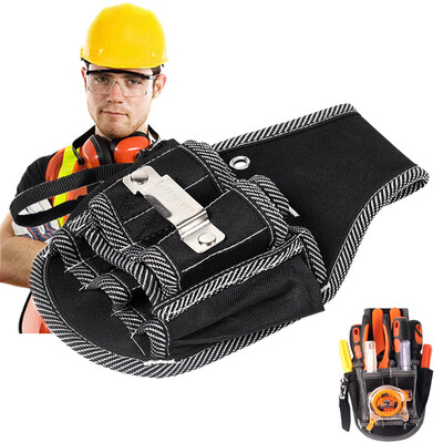 

〖Follure〗Nylon Fabric Tool Bag Electric Drill Holder Waist Tool Bag Electrician Tools Kit