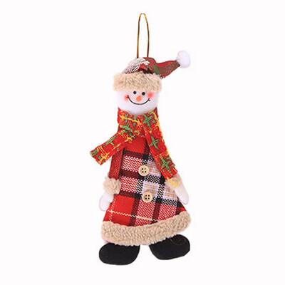 

Creative Christmas Decoration Santa Snowman Small Doll Xmas Tree Orname Kid Gift