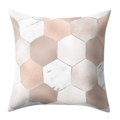 

〖Follure〗Geometric Marble Texture Throw Pillow Case Cushion Cover Sofa Home Decor