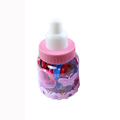 

〖Follure〗Disposable Rubber Bands Cute Little Milk Bottles With Colorful Headbands