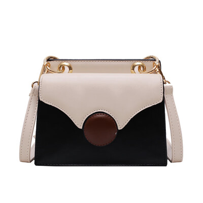 

Contrast snake head small bag female 2019 new stitching small square bag fashion chain diagonal package