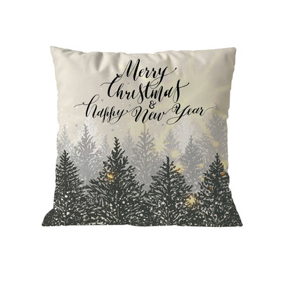 

Tailored Christmas Cotton Soft Pillow Case Sofa Waist Throw Cushion Cover Home Decor