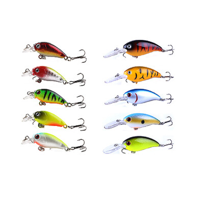 

Saidsome 10Pcs Lures Hard Bait Plastic Bait Worms Fishing Lure With Salt Fishing fishing bait fishing lure
