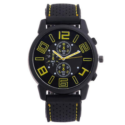 

Casual Mens Wrist Watch Fashion Analog Watch With Leather Band