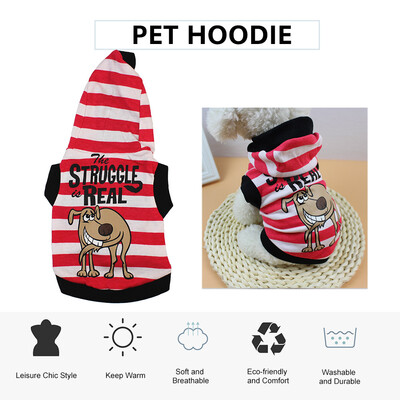 

Pet Hoodie Dog Vest Dog T-Shirts Printed Pet Clothes Pet Spring Autumn Winter Clothes Keep Warm for Small Medium Large Dogs Cats