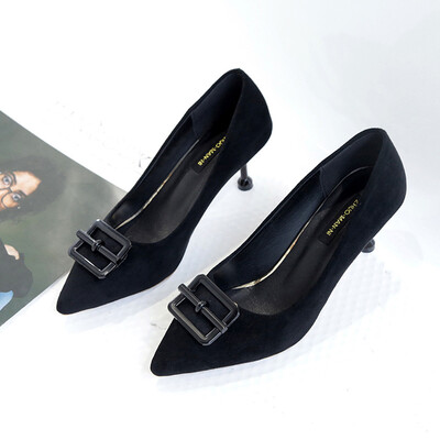 

Rose Women Ladies Fashion Pointed Toe Causal Single Work Shoes High Heeled Shoes