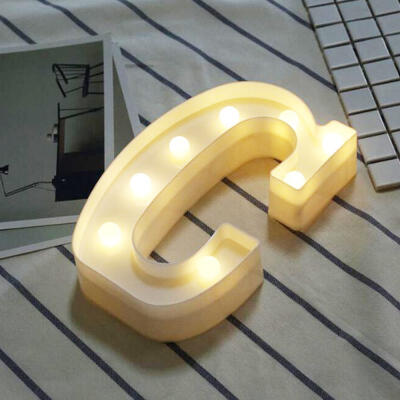 

G Letter LED Decorative Night Light For Bedroom Fancy DIY Alphabet Letters Light For Home And Recreational Facilities