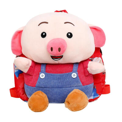 

Cute 3D Cartoon Pig Travel Backpacks Kids Small School Bags Canvas Knapsack