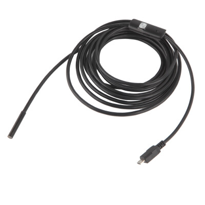 

AN98B Phone Endoscope 7mm 5M Cable 640480 HD USB Waterproof Endoscope Inspection Borescope Camera for Android Mobile Phone PC