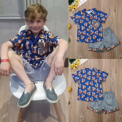 

2pcs Toddler Kids Baby Boy Clothes Boys Outfits Sets Short T-Shirt Short Pants