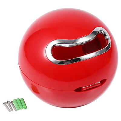 

1pc Cute Ball Shaped ABS Bathroom Wall Mounted Toilet Paper Roll Holder Tissue Rack Practical Paper Roll Holder