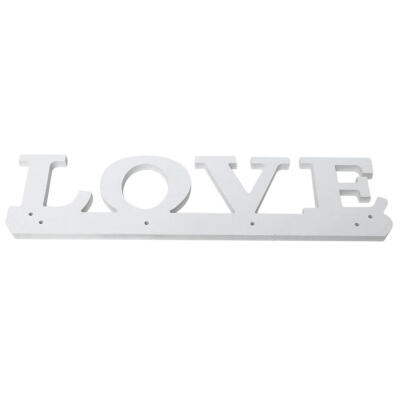 

Vintage White LOVE Hook Clothes Robe Key Holder Hat Hanger Home Decoration