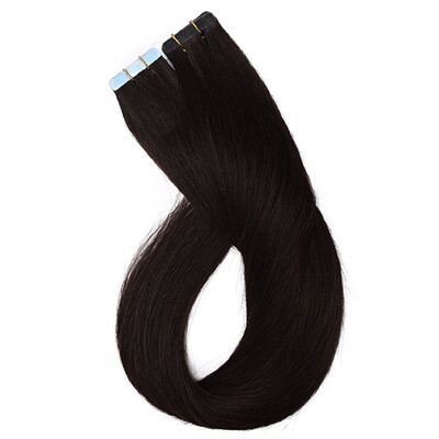 

Tape in Human Hair Extensions Highlight Balayage Long Straight Skin Weft Glue in Hairpieces Invisible Double Sided Tape