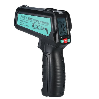 

FUYI FY580C Non-contact IR Infrared Thermometer Digital Handheld Temperature Tester 121 Pyrometer Color LCD Display with Backligh