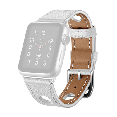 

〖Follure〗Leather Hole Replacement Watch Wrist Strap Band For Apple for iwatch 4 44mm