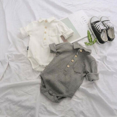 

Newborn Infant Baby Boy Formal Cotton Romper Bodysuit Jumpsuit Outfits Clothes