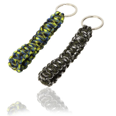 

2pcs Paracord Parachute Cord Emergency Survival Tool Knot Keychain Key Ring